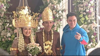 Dikira Prank, Baim Wong Hadiri Resepsi Pernikahan Pasangan Wartawan di Bandar Lampung